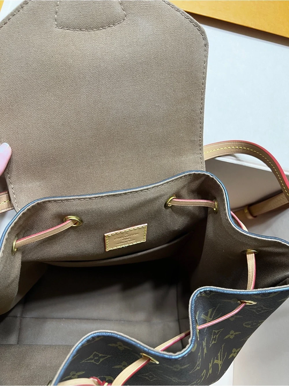 Louis Vuitton Monogram Canvas Backpack in Brown and Vachetta